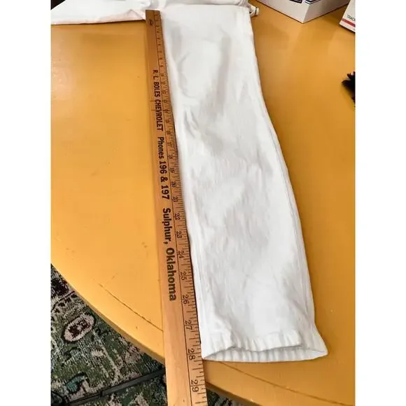 Guess Vanna Sleeveless Skinny Leg Denim Jumpsuit White Womens Size M x 29 NWT - Picture 14 of 15